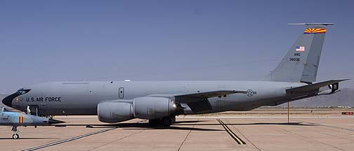 Boeing KC-135R Stratotanker 63-8036 of the 161st Air Refueling Wing, Mesa Gateway Airport, March 9, 2012